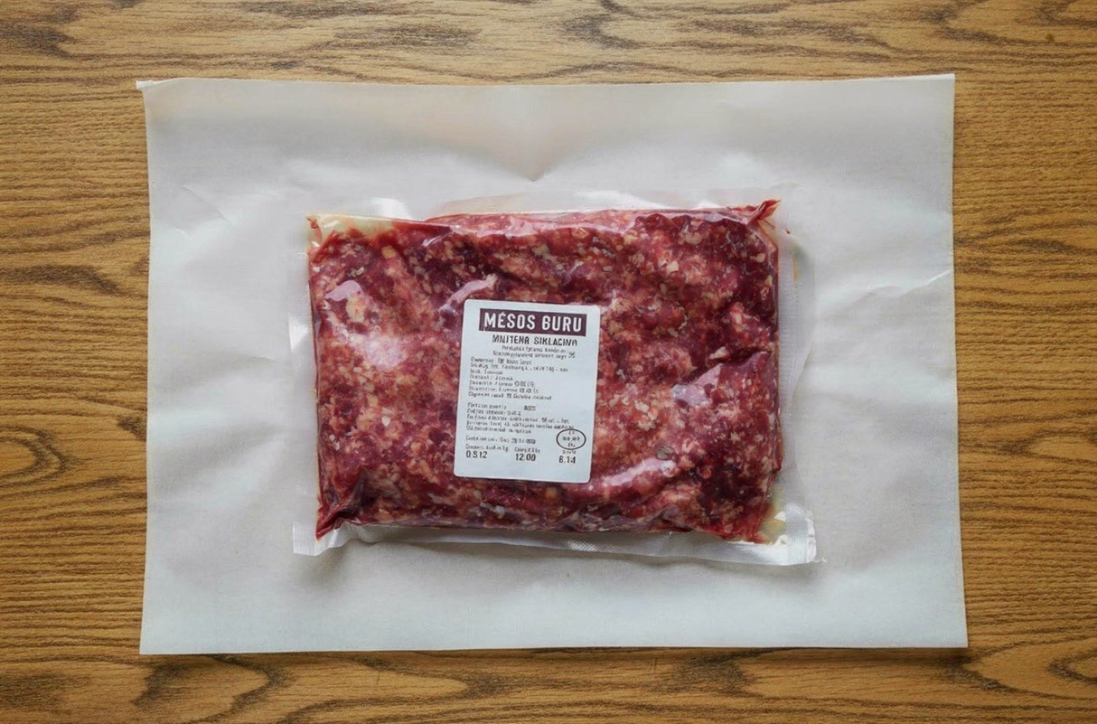 Smulkinta brandinta jautiena, ~500 g.