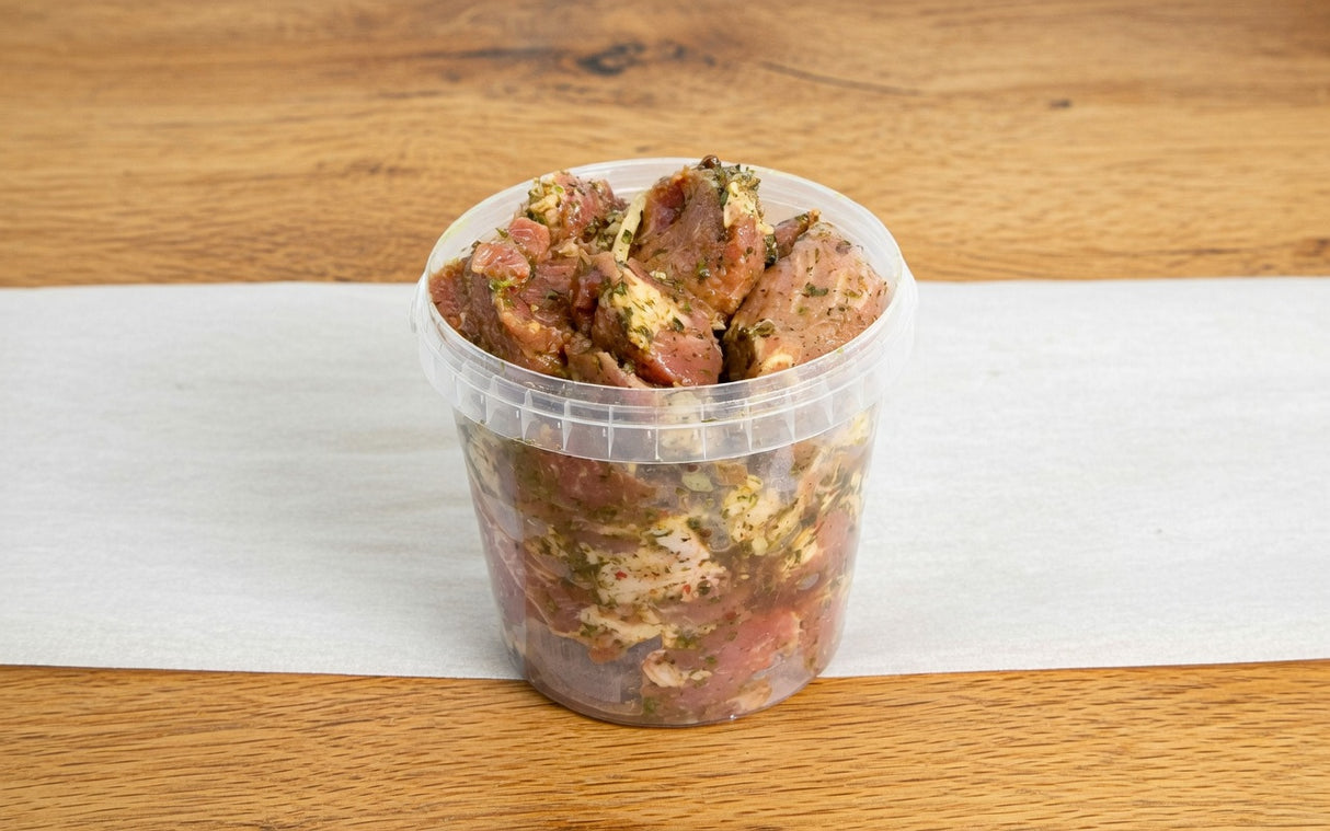Kiaulienos sprandinės marinuoti šašlykai „Armėniški“, ~1 kg