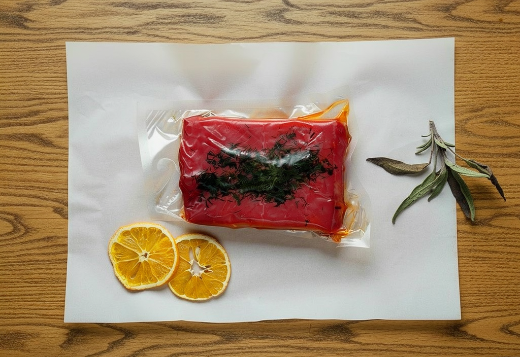 Lašiša sūdyta su burokėlių sultimis (~200 g.)